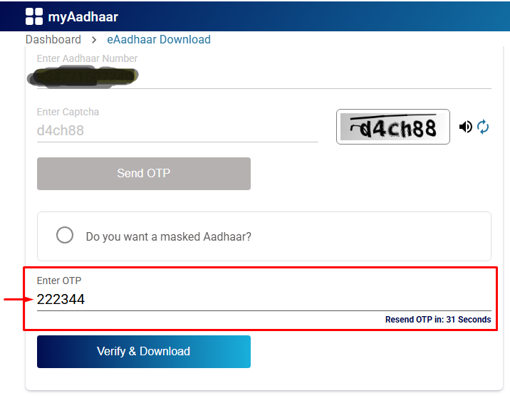 Aadhaar Card Download 2025